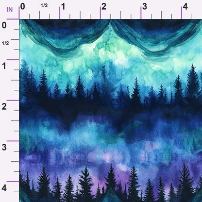 Aurora Pines Pattern 32 Minky Fabric
