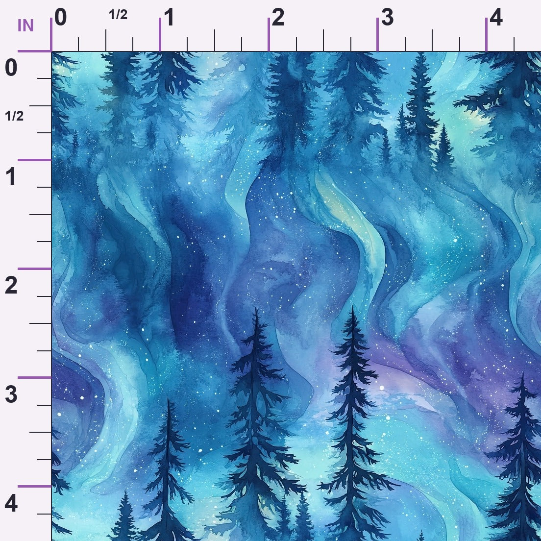 Aurora Pines Pattern 4 Minky Fabric