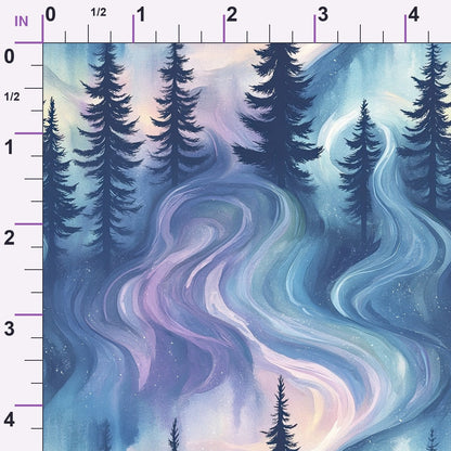 Aurora Pines Pattern 5 Minky Fabric