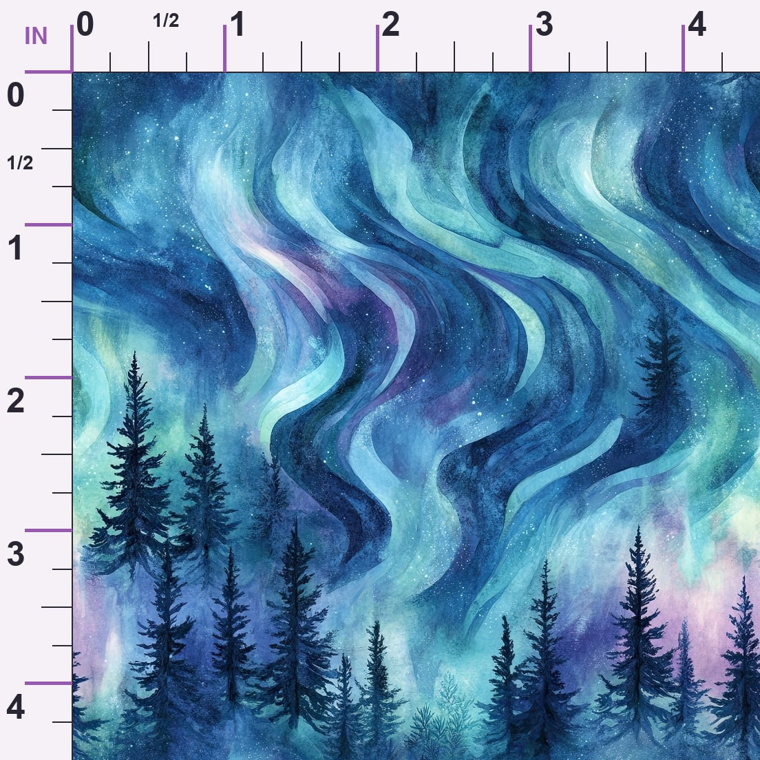 Aurora Pines Pattern 6 Minky Fabric