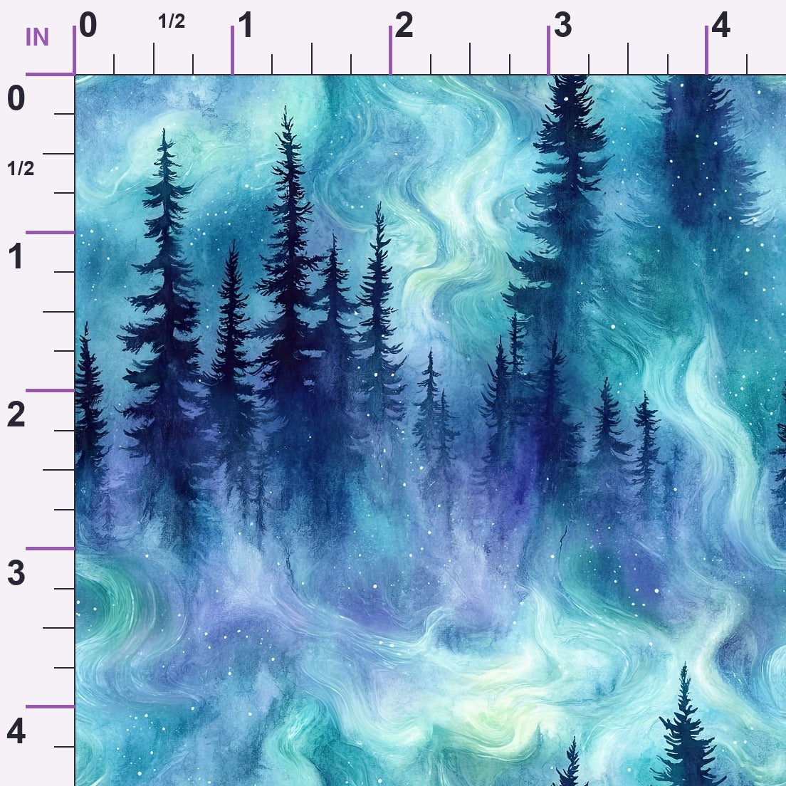 Aurora Pines Pattern 7 Minky Fabric