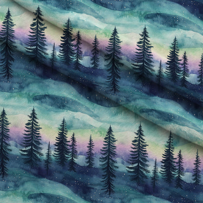 Aurora Pines Pattern 9 Minky Fabric