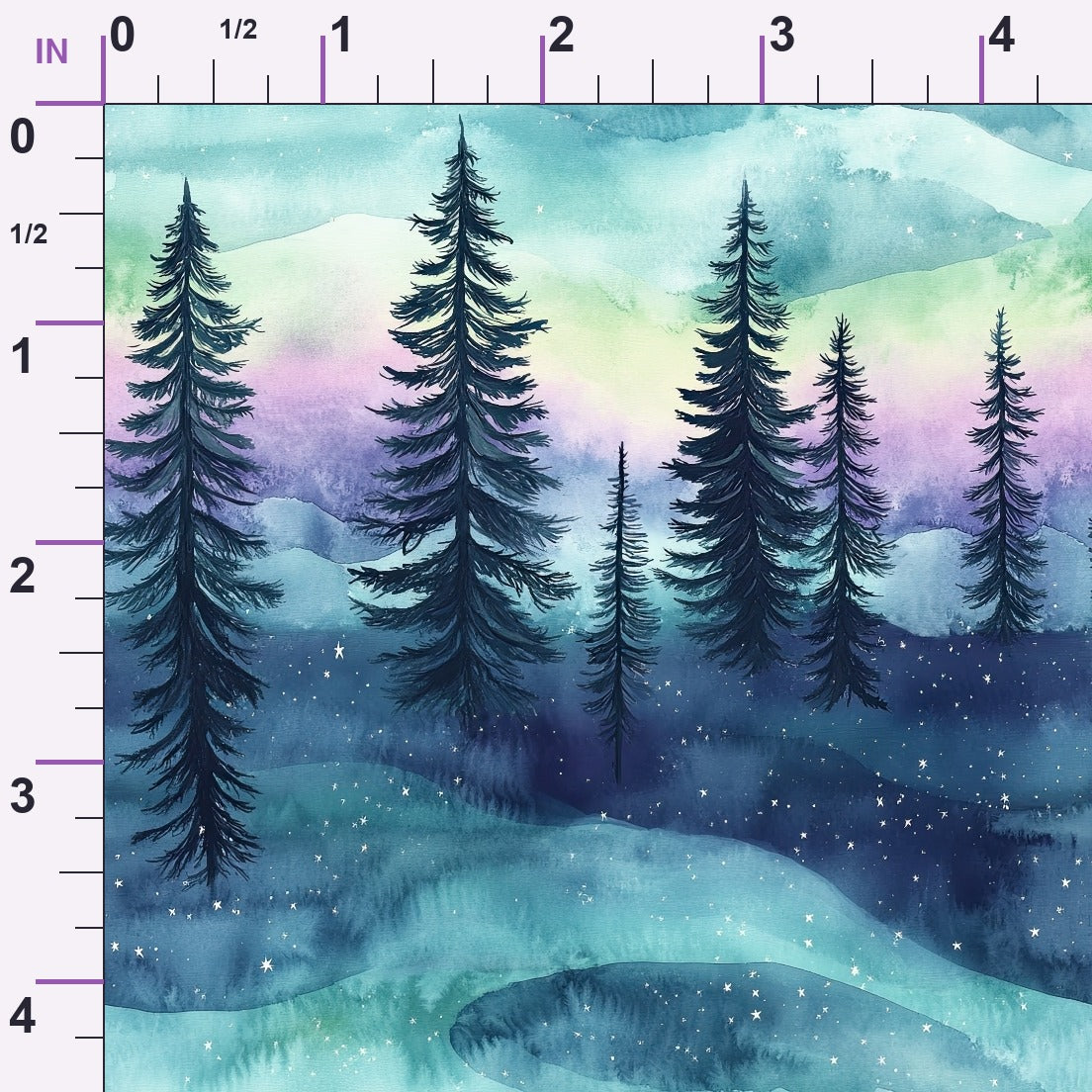 Aurora Pines Pattern 9 Minky Fabric