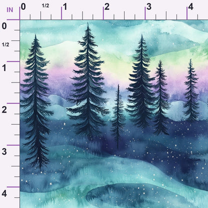 Aurora Pines Pattern 9 Minky Fabric