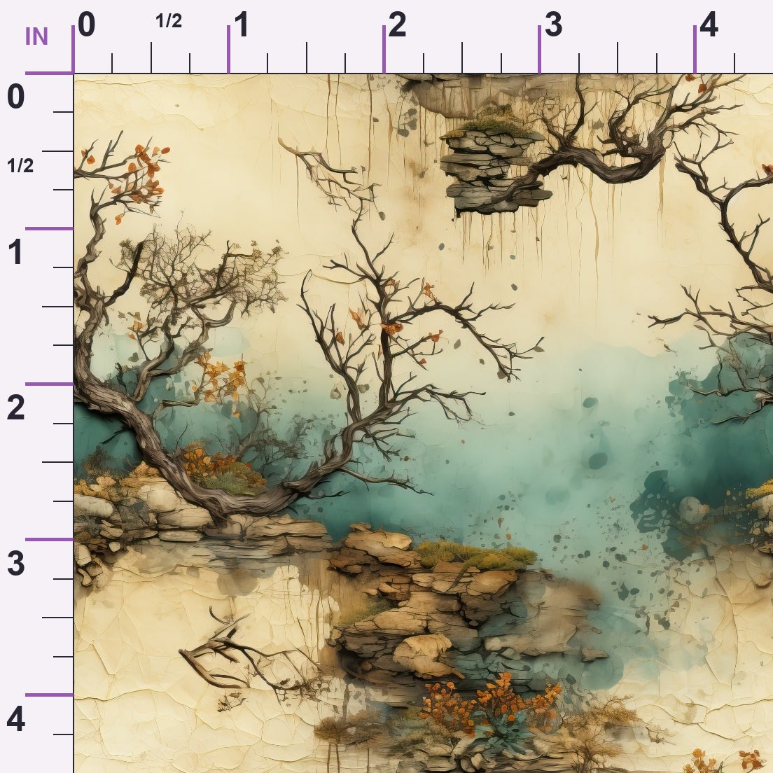 Autumn Birdsong Pattern 2 Minky Fabric