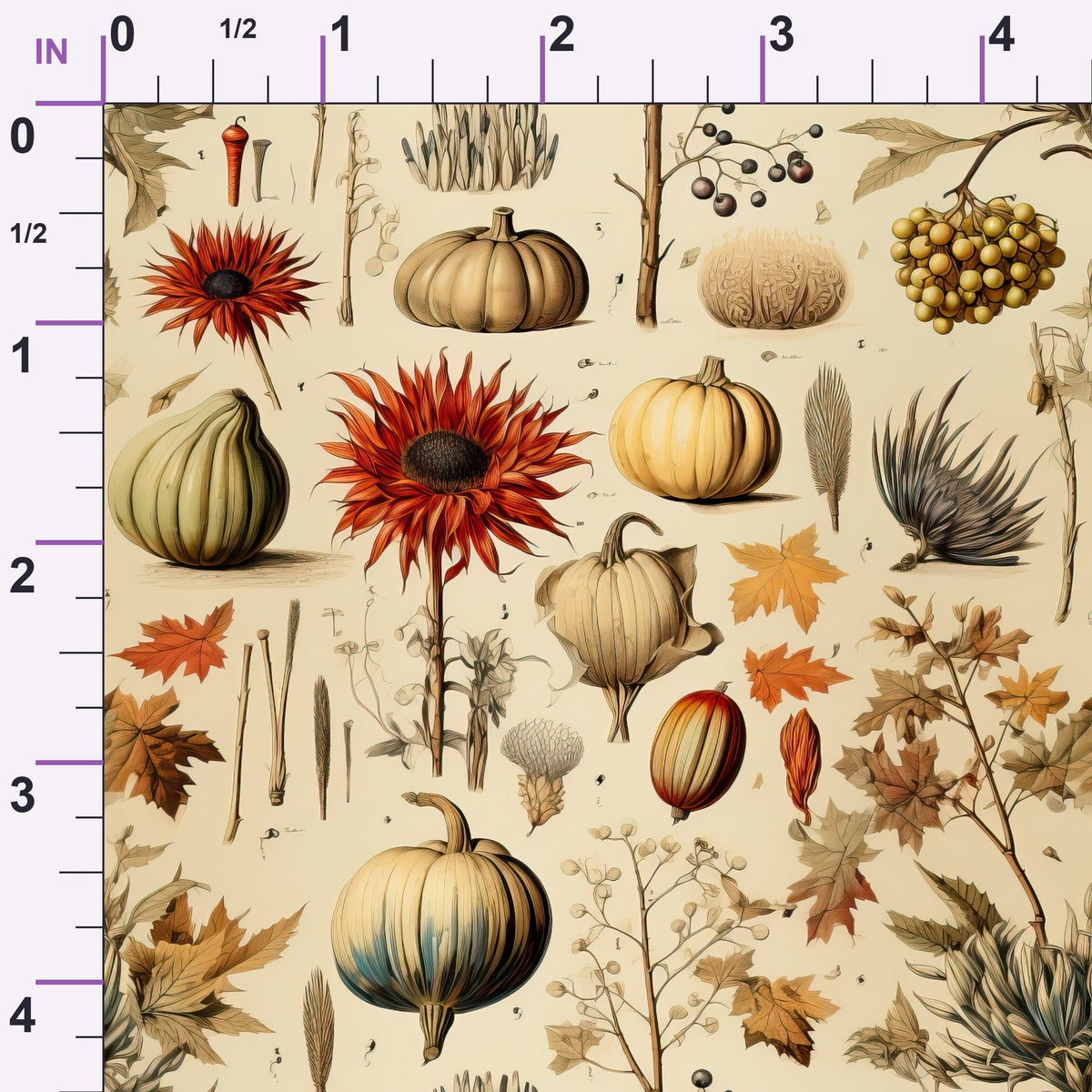 Autumn Reverie Pattern 5 Minky Fabric