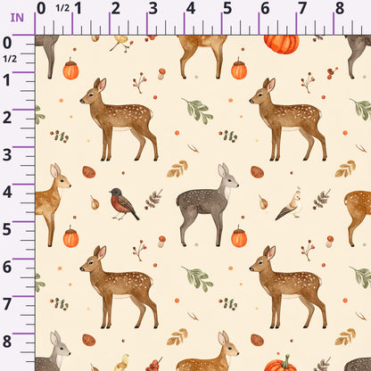 Autumn Woodland Whimsy Pattern 26 Minky Fabric