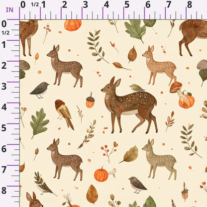 Autumn Woodland Whimsy Pattern 27 Minky Fabric
