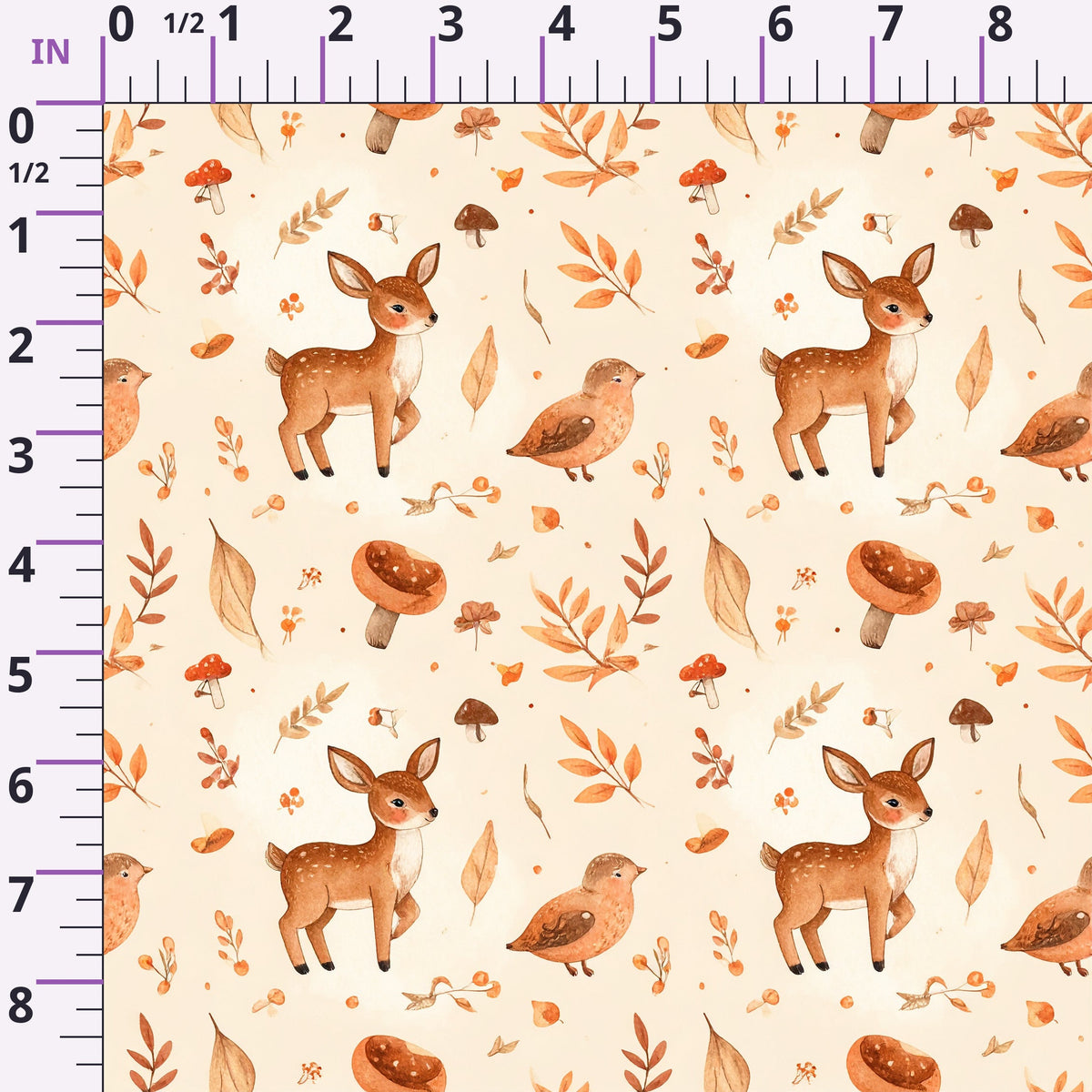 Autumn Woodland Whimsy Pattern 29 Minky Fabric