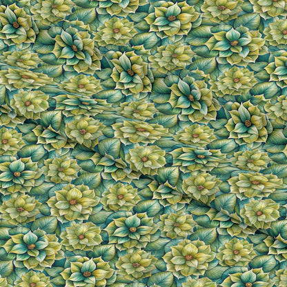 Beautiful Flowers Euphorbia Pattern 11 Quilting Cotton Fabric