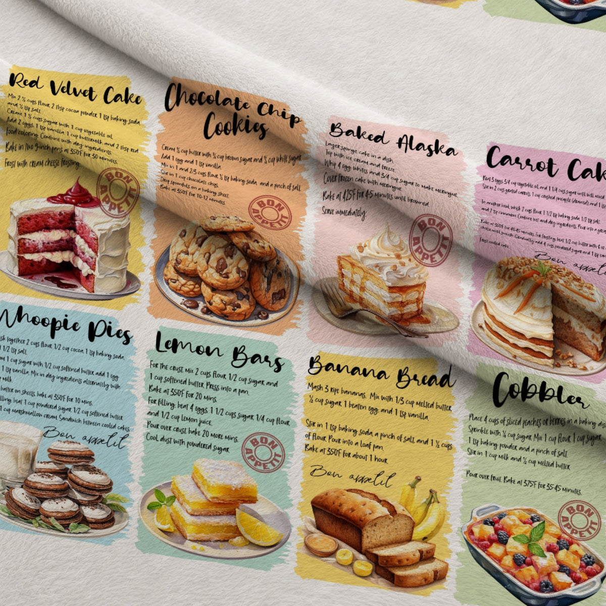 Bakery Bliss Pattern 1 Minky Fabric