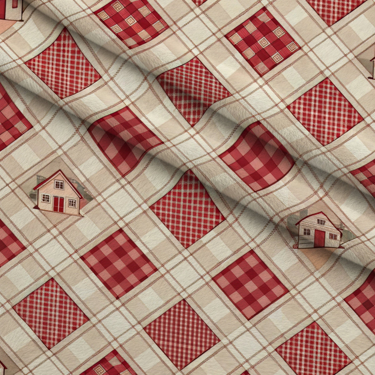 Barnyard Blooms Pattern 1 Minky Fabric