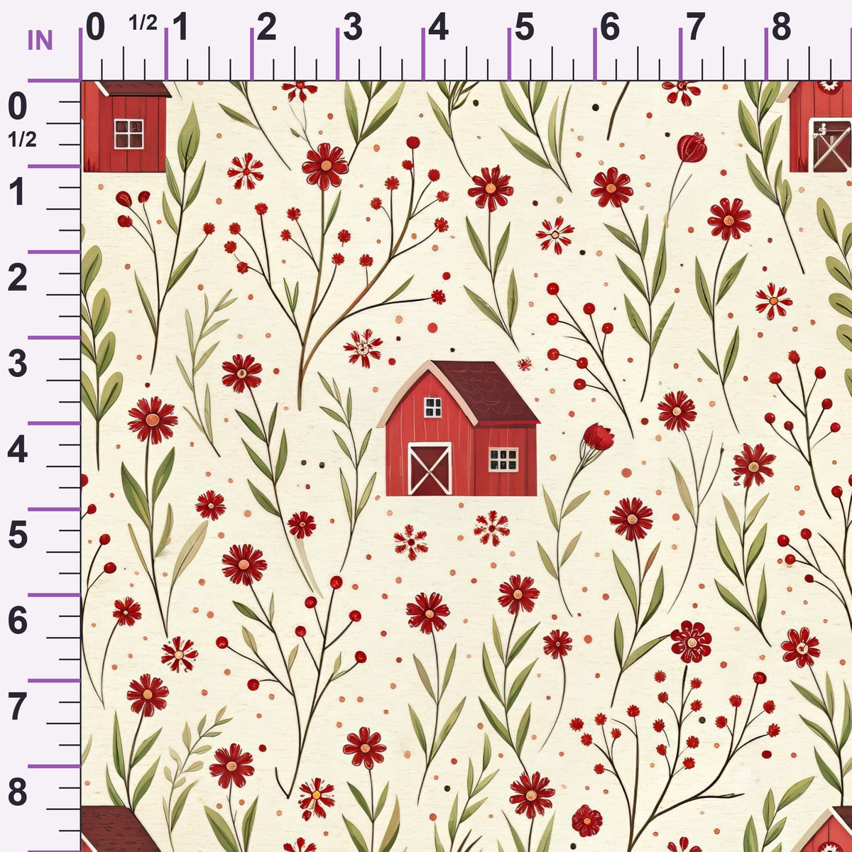 Barnyard Blooms Pattern 2 Minky Fabric