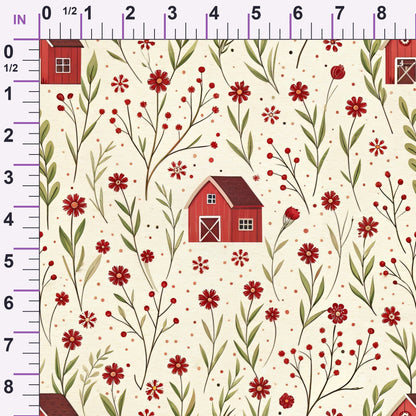 Barnyard Blooms Pattern 2 Minky Fabric