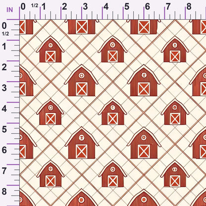 Barnyard Blooms Pattern 6 Minky Fabric
