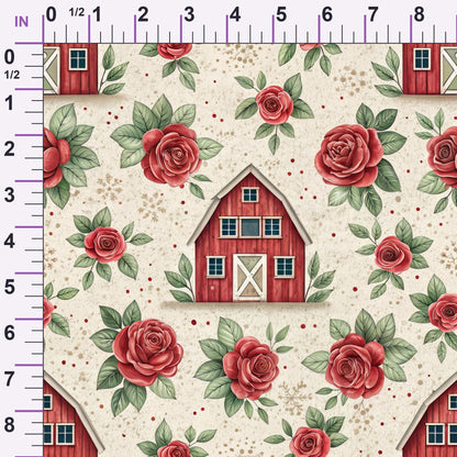 Barnyard Blooms Pattern 8 Minky Fabric
