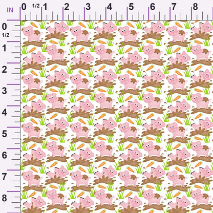 Barnyard Buddies Pattern 1 Minky Fabric