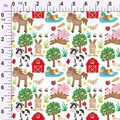 Barnyard Buddies Pattern 10 Minky Fabric