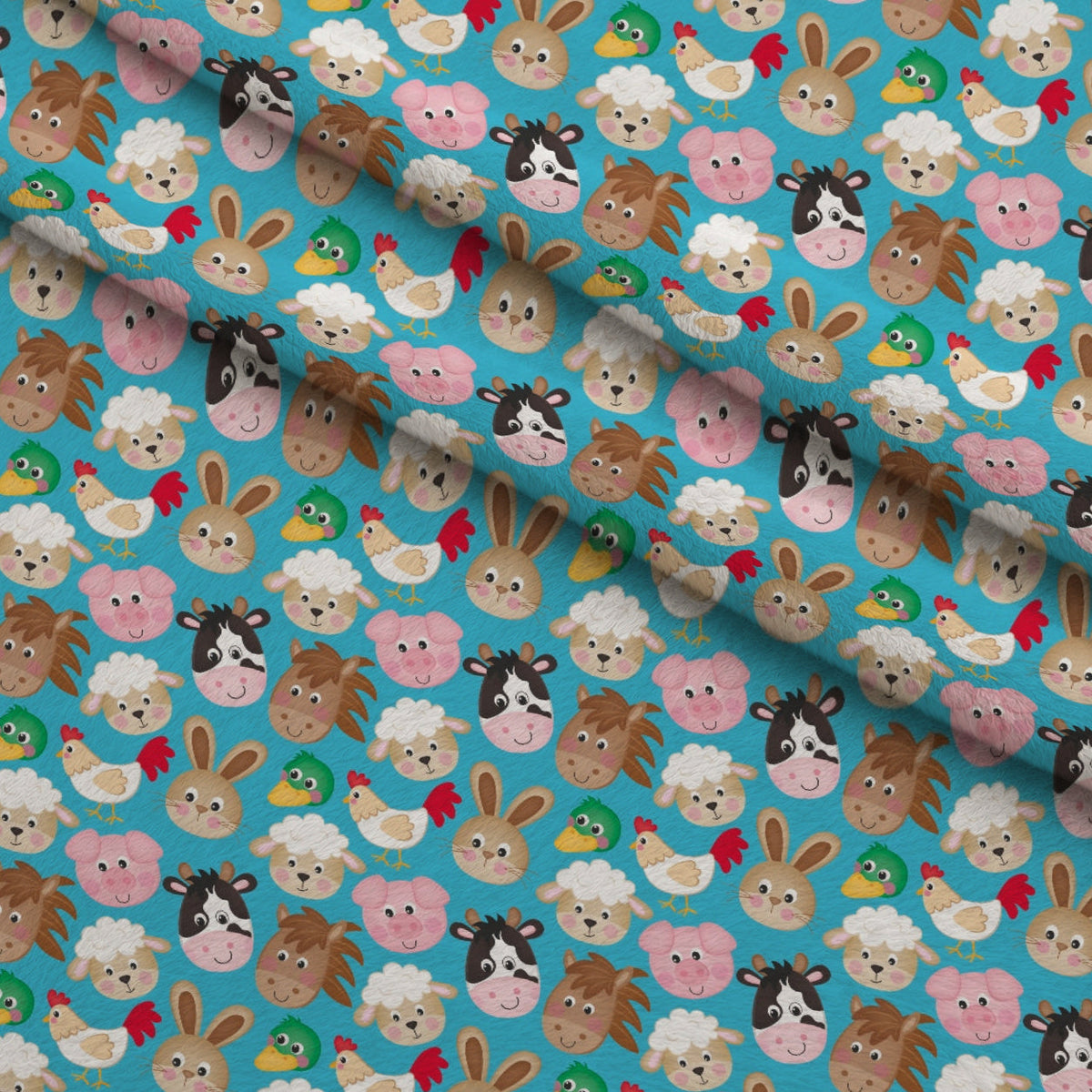 Barnyard Buddies Pattern 2 Minky Fabric