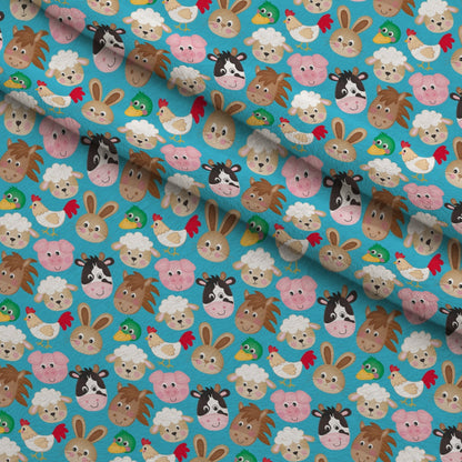 Barnyard Buddies Pattern 2 Minky Fabric