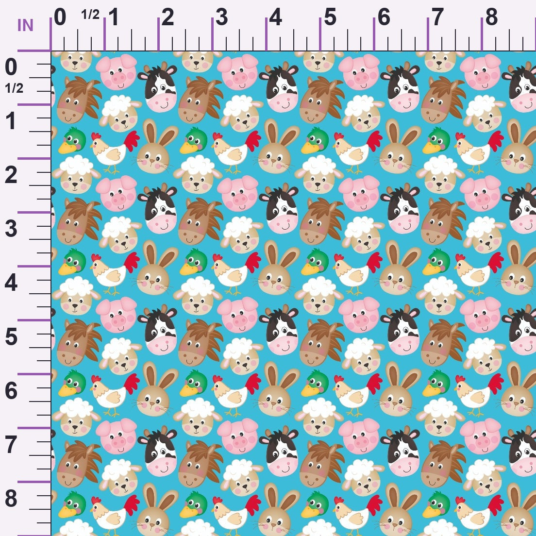 Barnyard Buddies Pattern 2 Minky Fabric