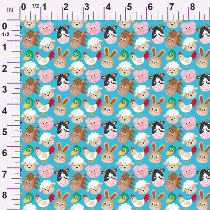 Barnyard Buddies Pattern 2 Minky Fabric