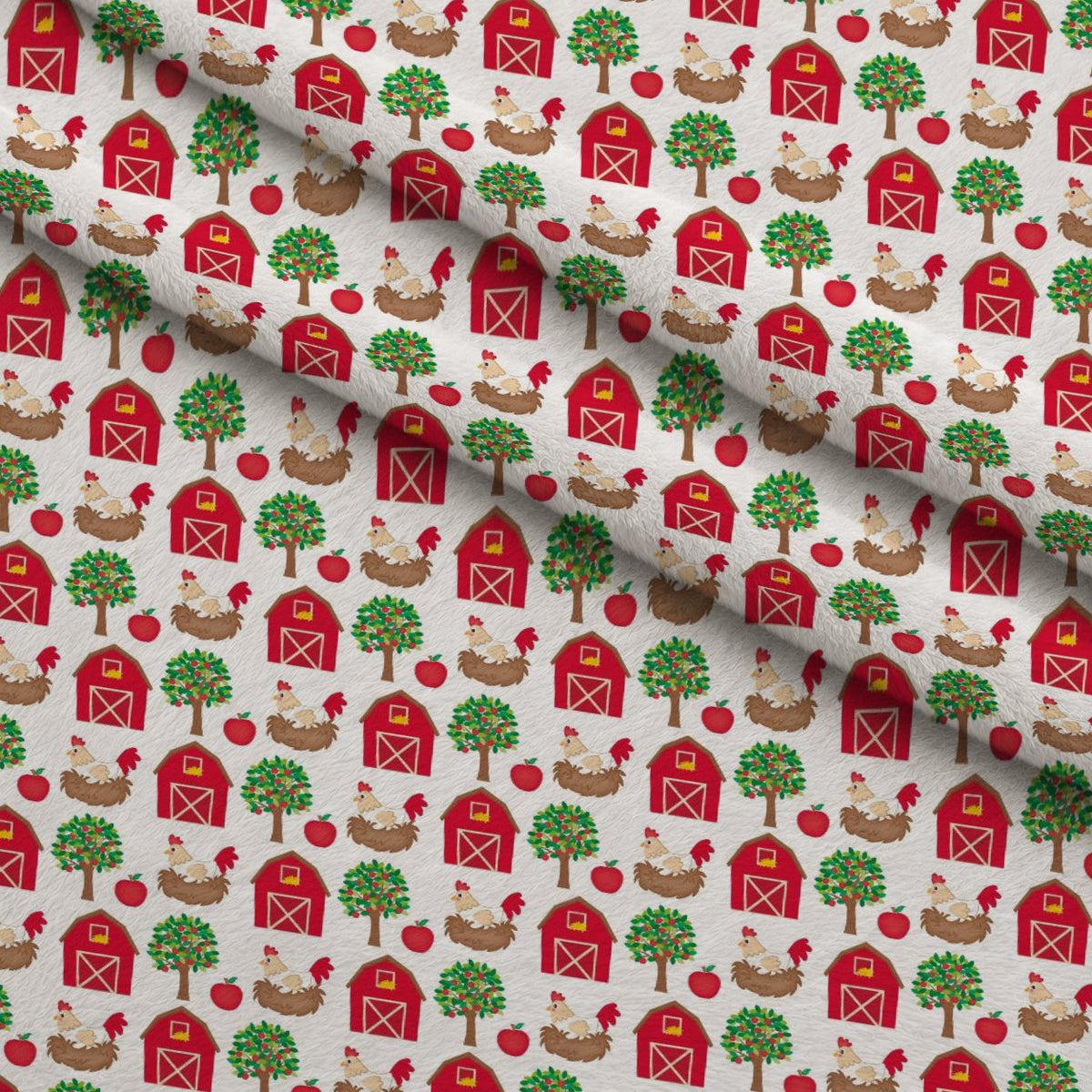 Barnyard Buddies Pattern 3 Minky Fabric