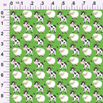 Barnyard Buddies Pattern 6 Minky Fabric