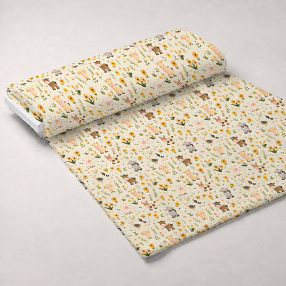Barnyard Friends Pattern 13 Minky Fabric