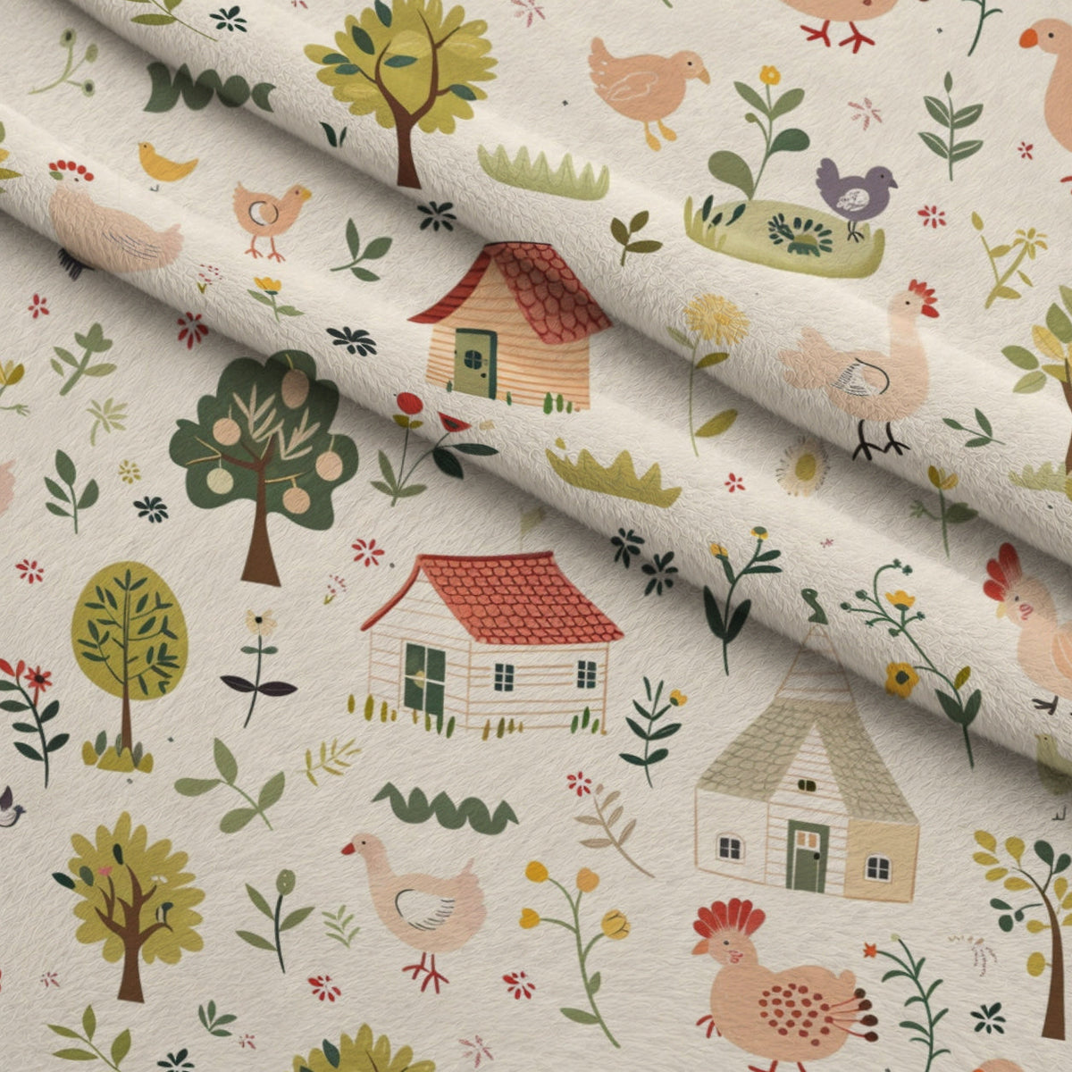 Barnyard Friends Pattern 15 Minky Fabric