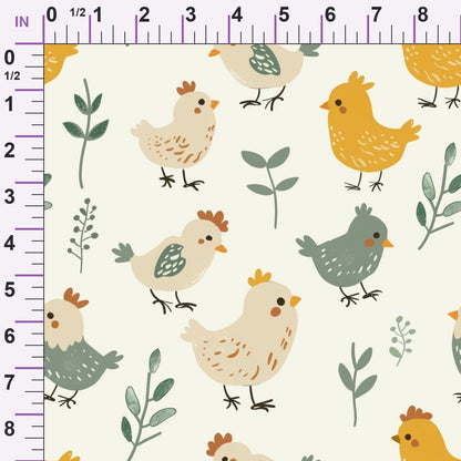Barnyard Friends Pattern 6 Minky Fabric