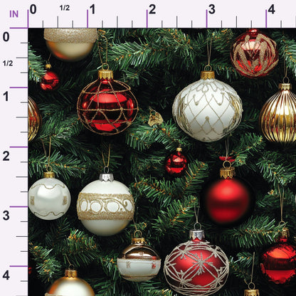 Baubles and Boughs Pattern 5 Minky Fabric