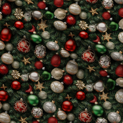 Baubles and Boughs Pattern 8 Minky Fabric