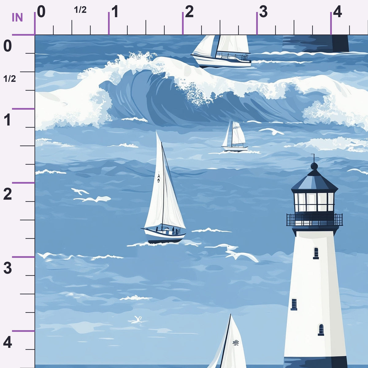 Beacon Bay Pattern 1 Minky Fabric