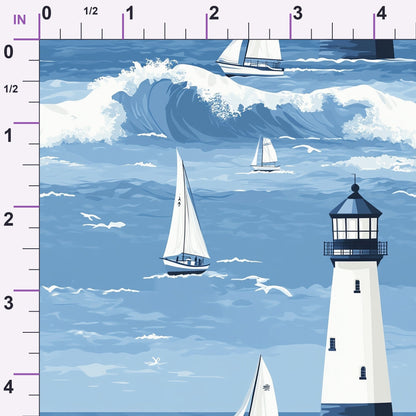 Beacon Bay Pattern 1 Minky Fabric