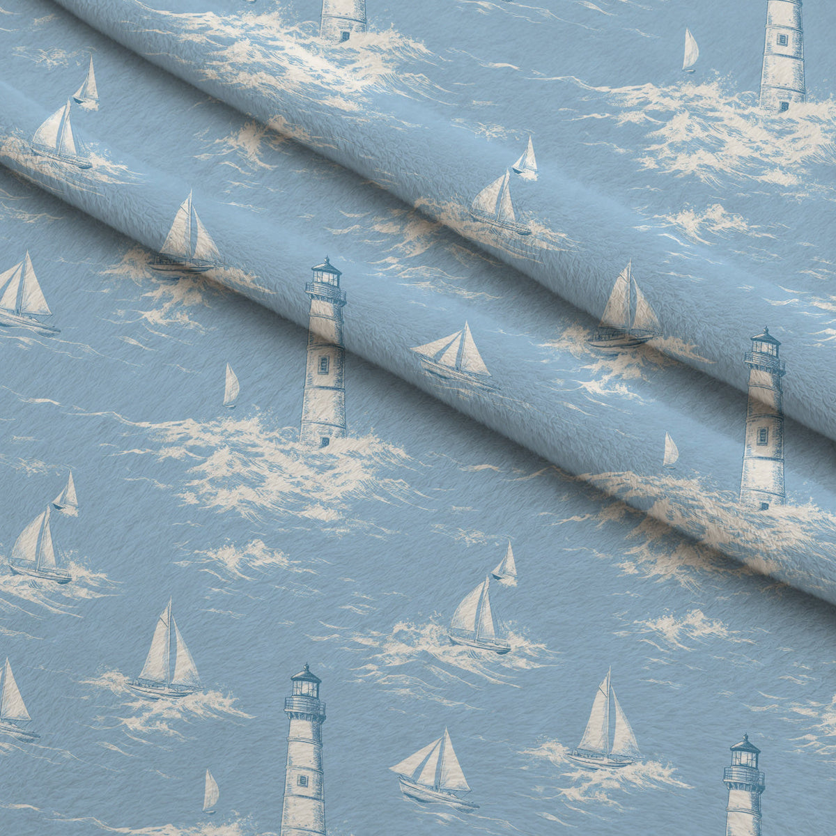 Beacon Bay Pattern 2 Minky Fabric