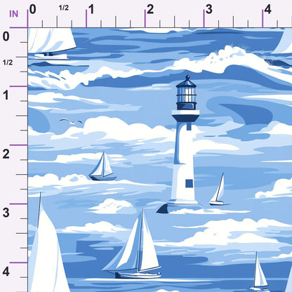 Beacon Bay Pattern 4 Minky Fabric