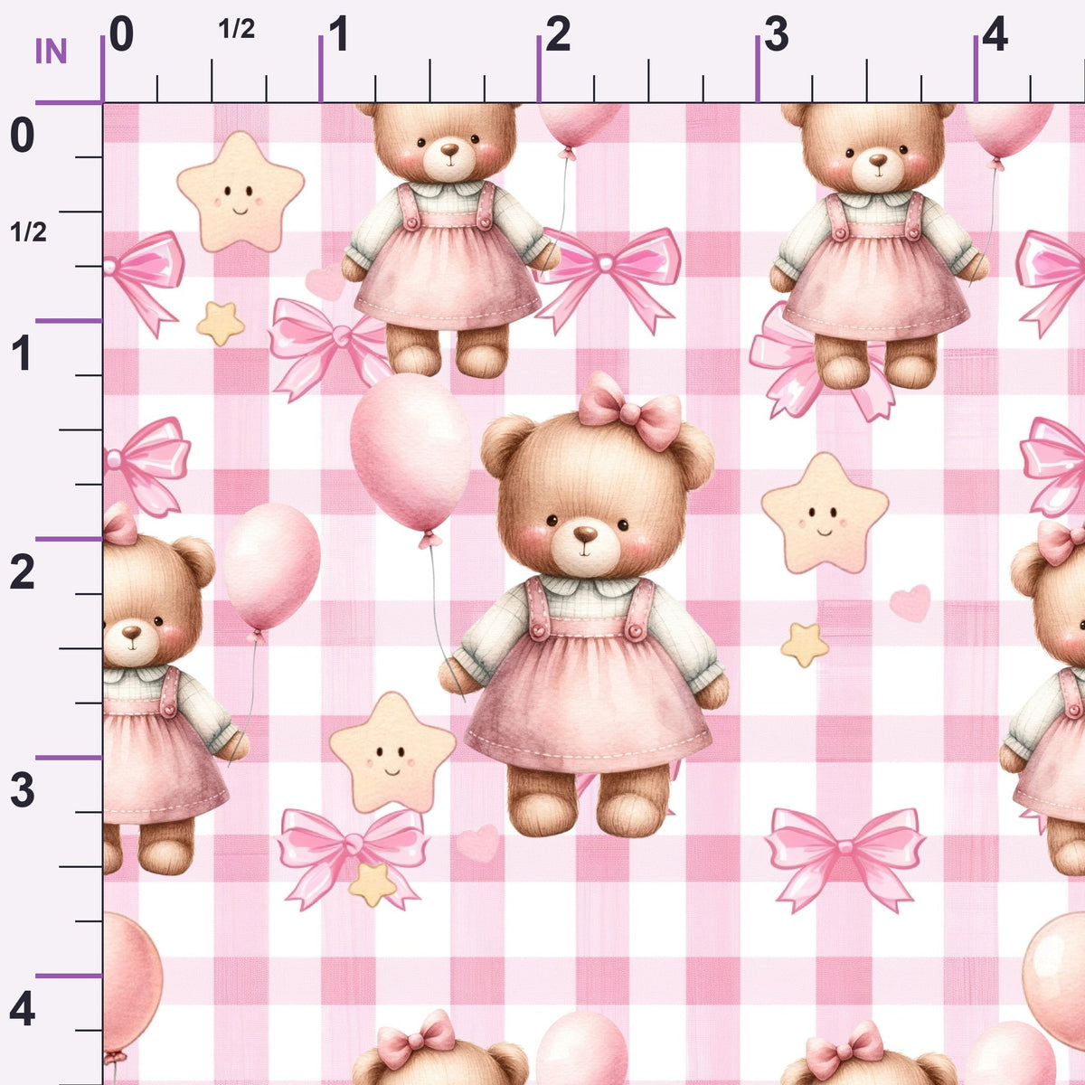 Beary Sweet Party Pattern 10 Minky Fabric