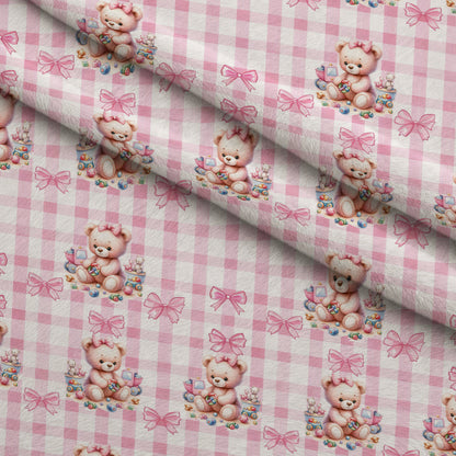 Beary Sweet Party Pattern 4 Minky Fabric