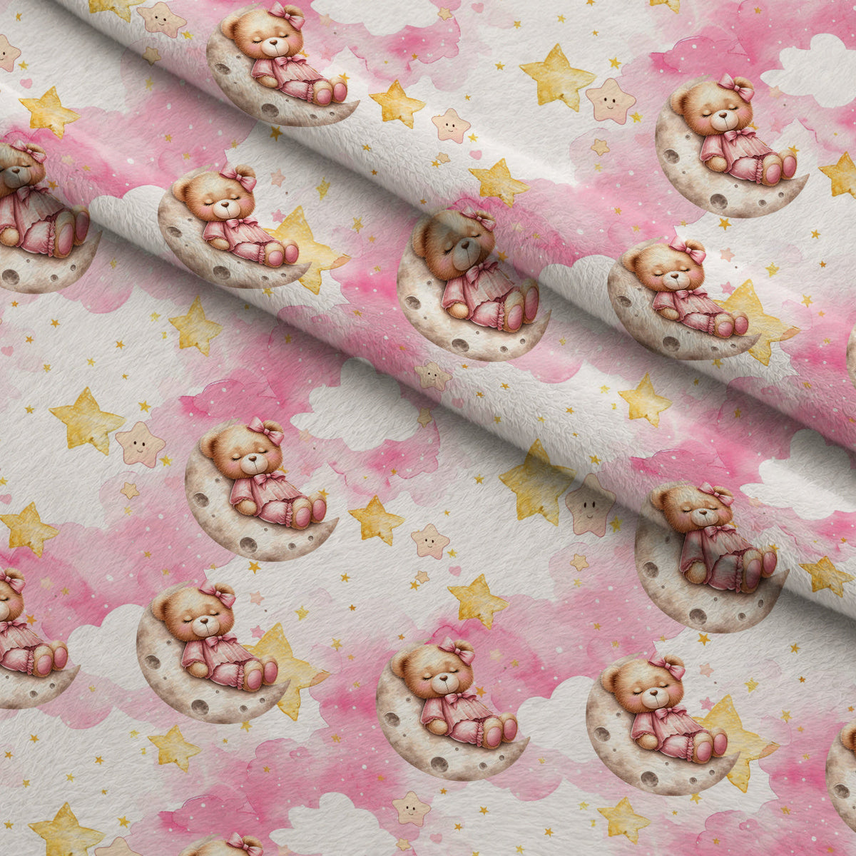 Beary Sweet Party Pattern 5 Minky Fabric