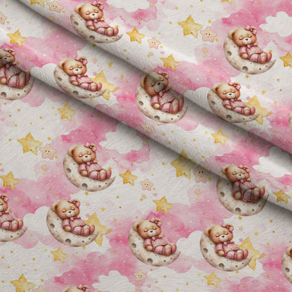 Beary Sweet Party Pattern 5 Minky Fabric