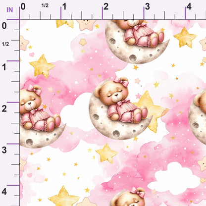 Beary Sweet Party Pattern 5 Minky Fabric