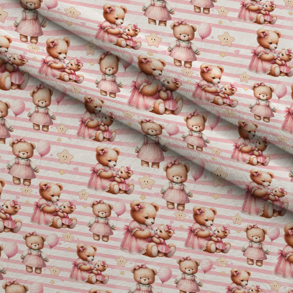 Beary Sweet Party Pattern 6 Minky Fabric