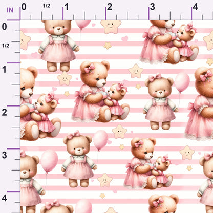 Beary Sweet Party Pattern 6 Minky Fabric