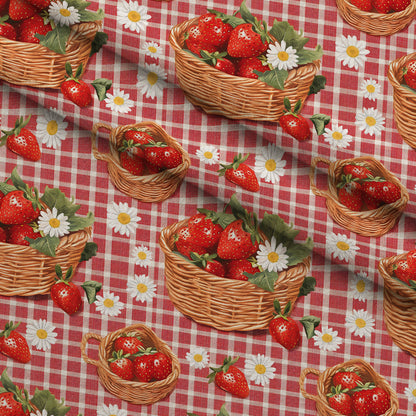 Berry Basket Charm Pattern 1 Minky Fabric
