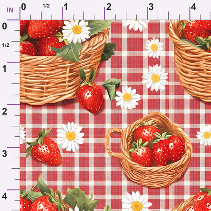 Berry Basket Charm Pattern 1 Minky Fabric
