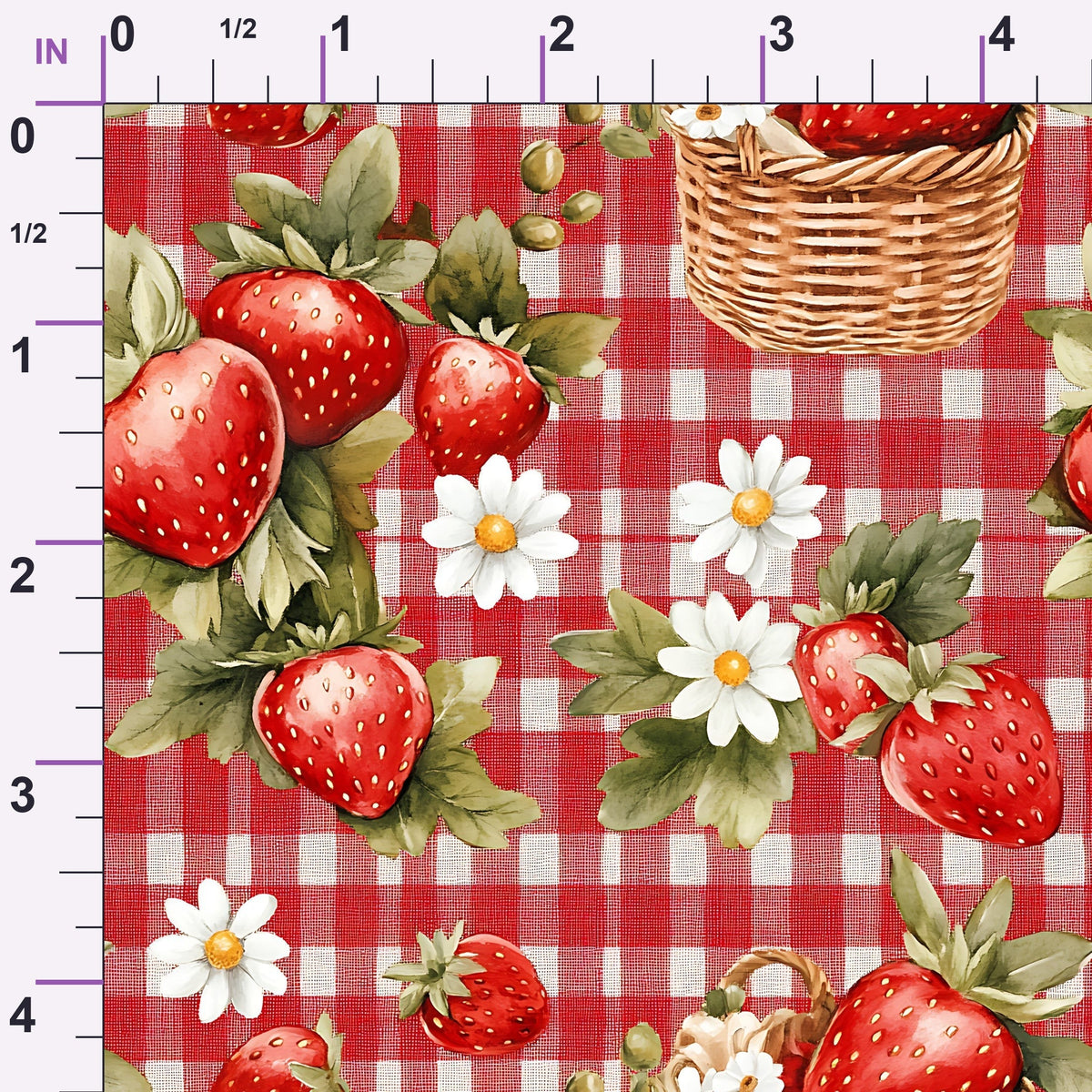 Berry Basket Charm Pattern 10 Minky Fabric