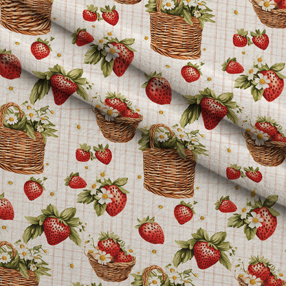 Berry Basket Charm Pattern 12 Minky Fabric