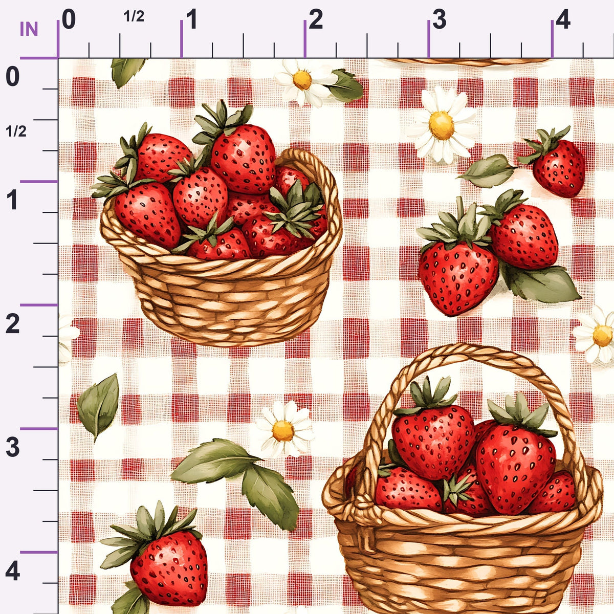 Berry Basket Charm Pattern 13 Minky Fabric