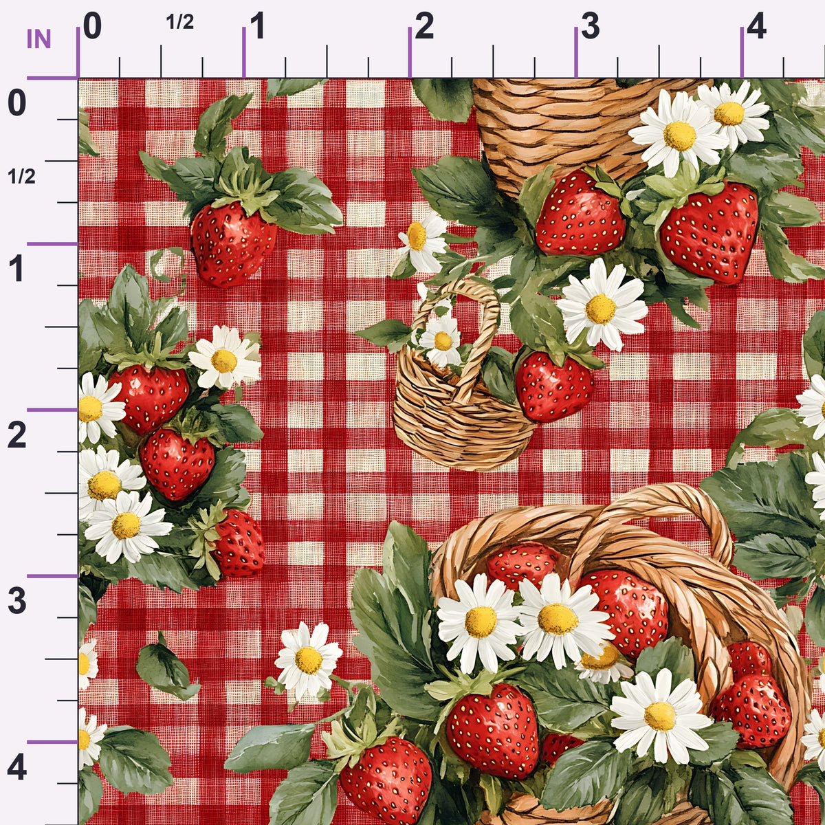 Berry Basket Charm Pattern 14 Minky Fabric